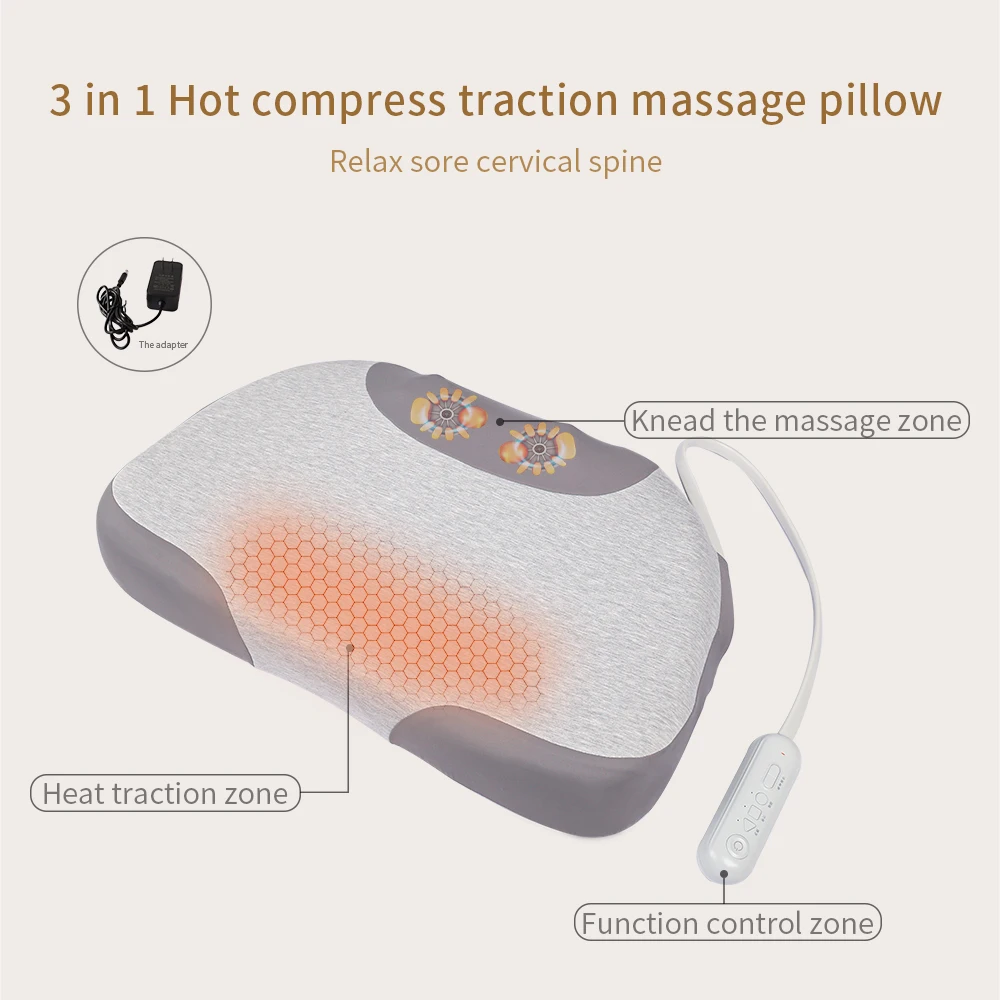Hot Sell Handheld Pillow Massage Neck Shiatsu Massage Home Massage Pillow With Heating