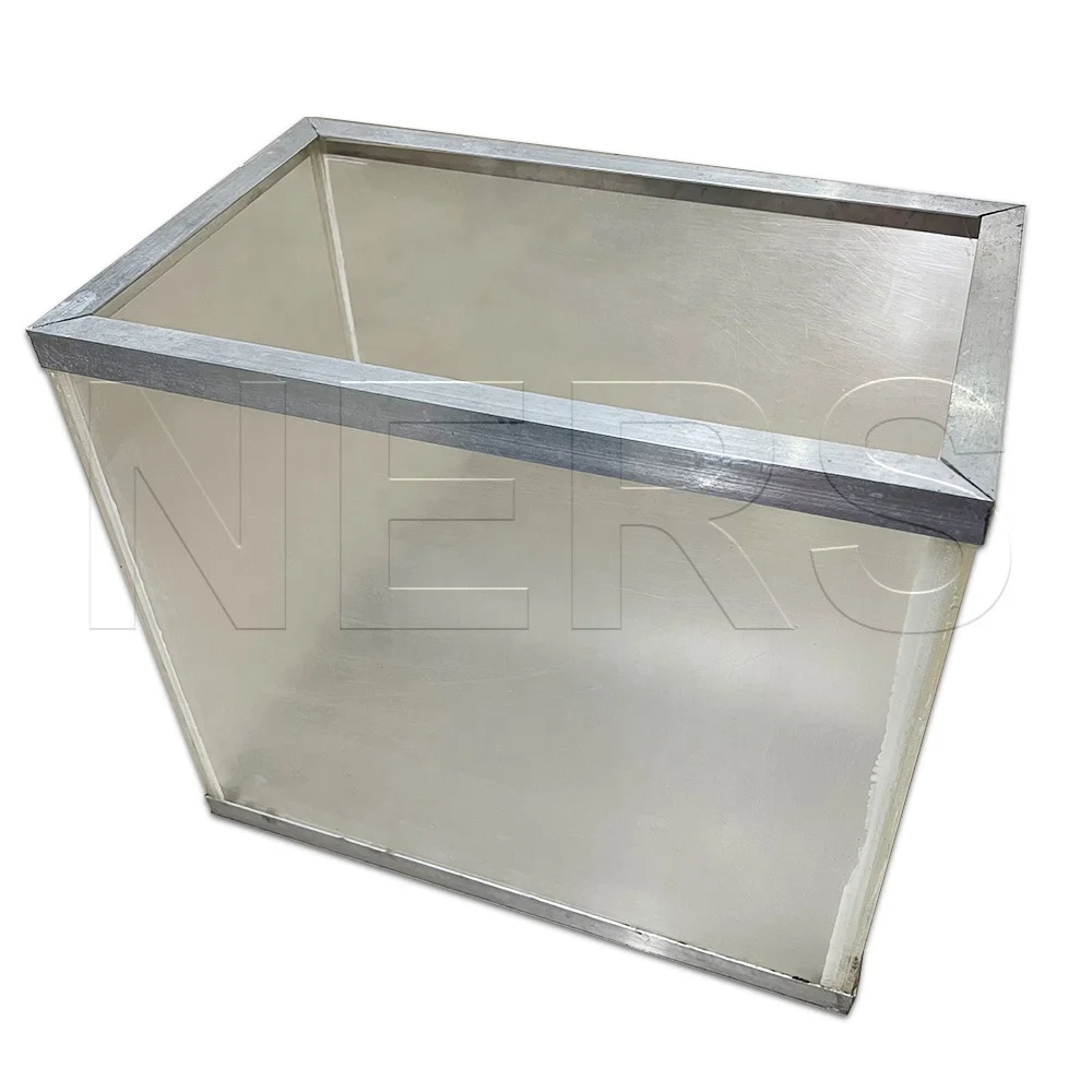 NERS Aluminum Frame Clear Acrylic Tank Fresh Water Aquarium with Stand