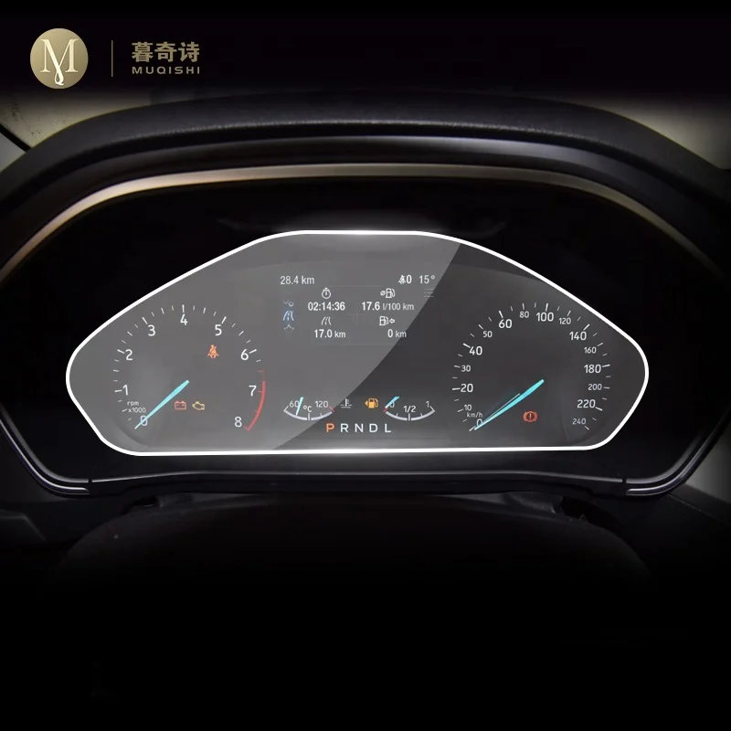 
 Прозрачная защитная пленка из ТПУ со светодиодным экраном и спидометром для Ford Focus 2019 2020 2021  