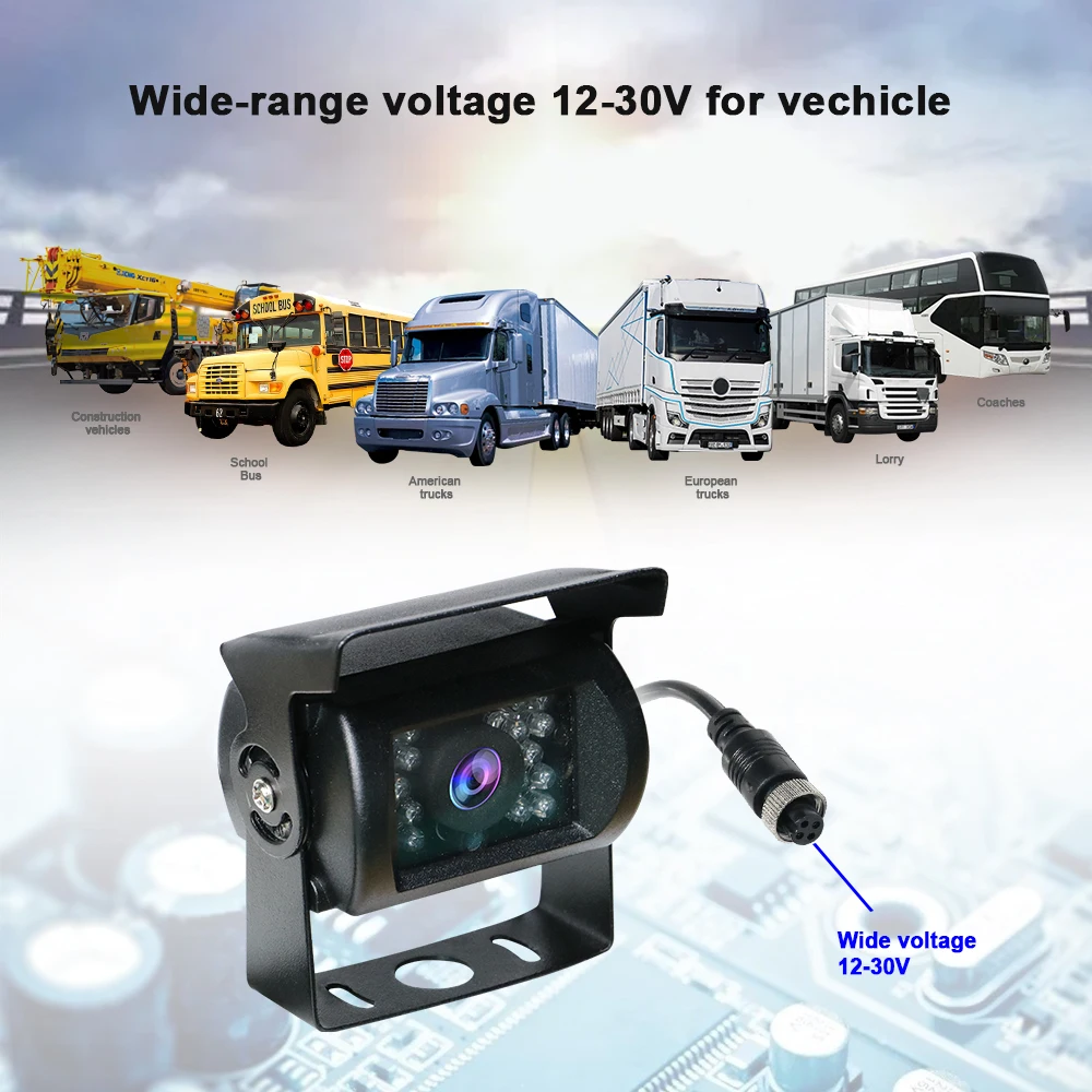 4CH AHD 1080P 360 Reverse Aid truck Safety System Portable Android Touch Screen 10.36 Inch Truck Carplay DVR