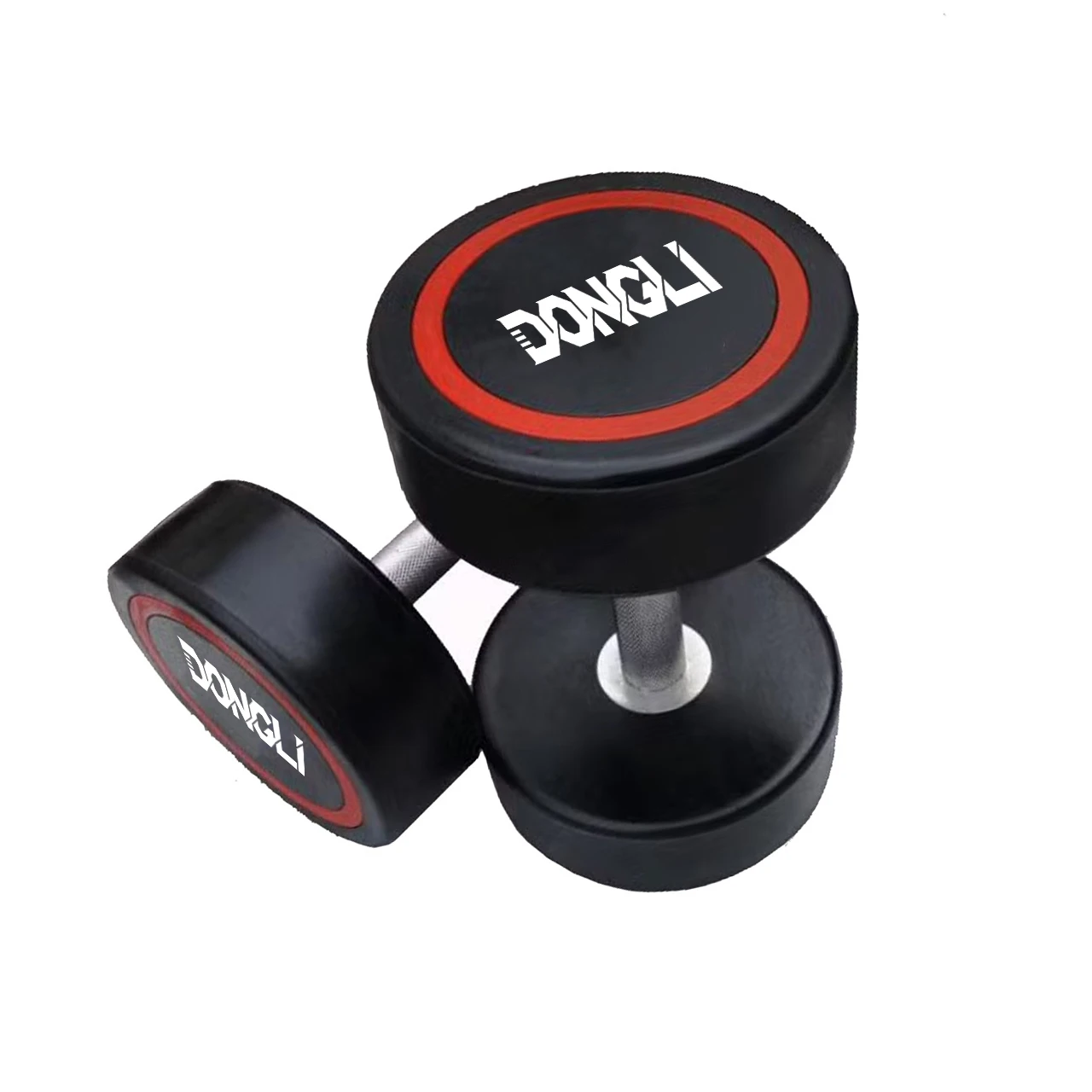 Customized Logo Commercial PU Dumbbells Fixed Urethane Dumbbells Sets Body Workouts Iron Steel Cast Iron CPU Neoprene Dumbbells