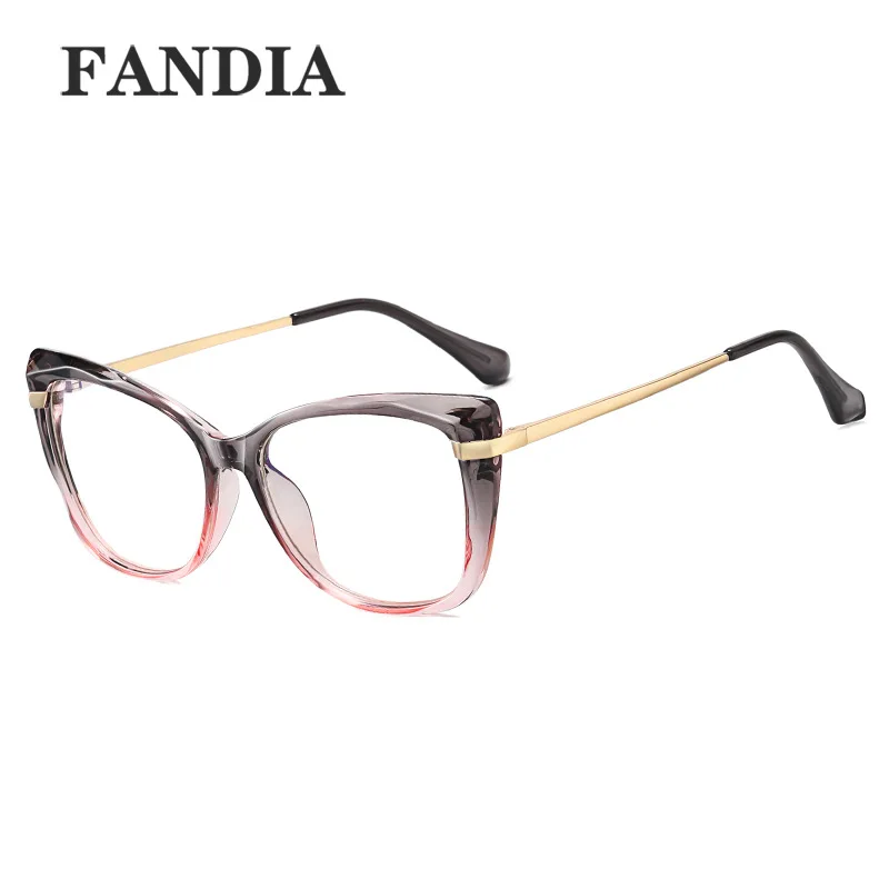 95677 frame glasses, fashionable box, anti blue light glasses, artistic, European and American trends, flat light glasses, TR90