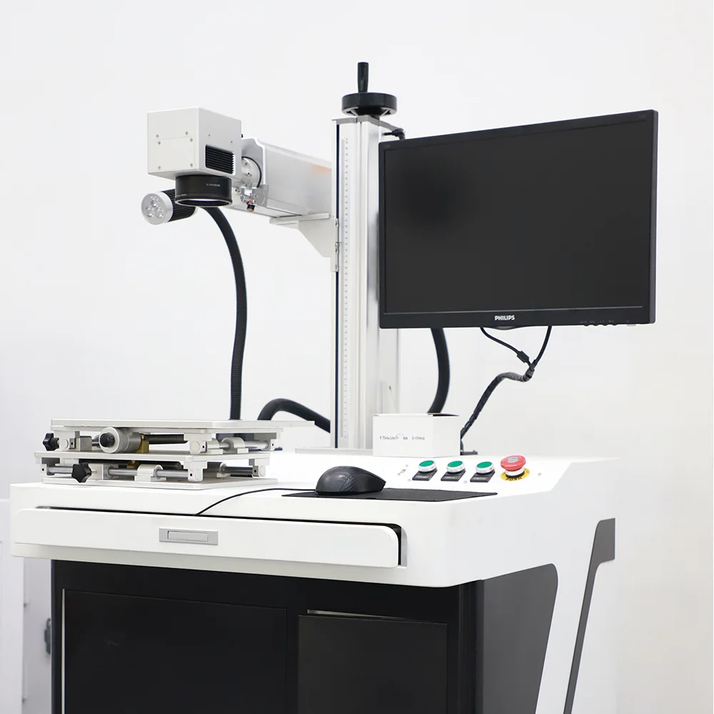 High accuracy desktop 50w fiber laser marking machine