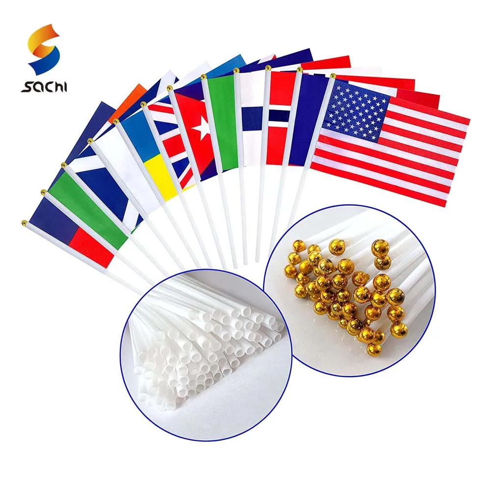 custom logo german usa hand waving flag king charles hand held union jack sown signal flag custom hand flag