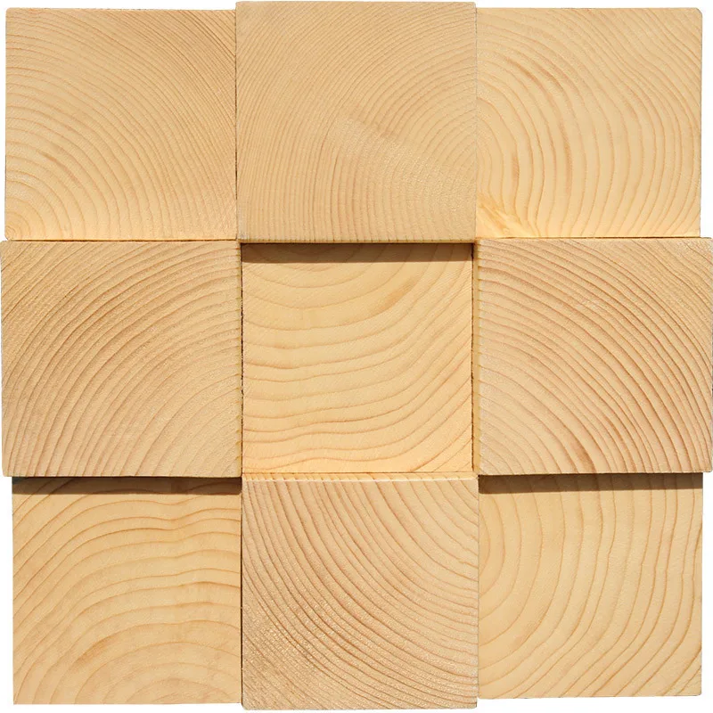 natural wood mosaic wall tiles for hotel room office restaurant decoration