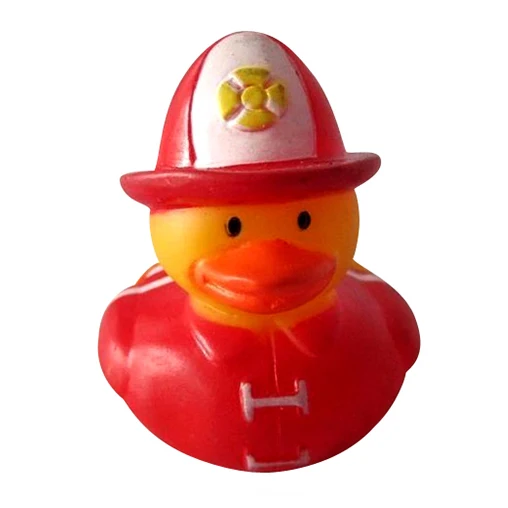 Custom PVC Yellow Crowned Duck Baby Floating Bath Toy