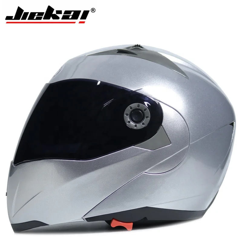 Motorcycle Dual Visor helmets Modular Flip Up helmet racing double lens capacete casco moto DOT ECE helmet JIEKAI 105