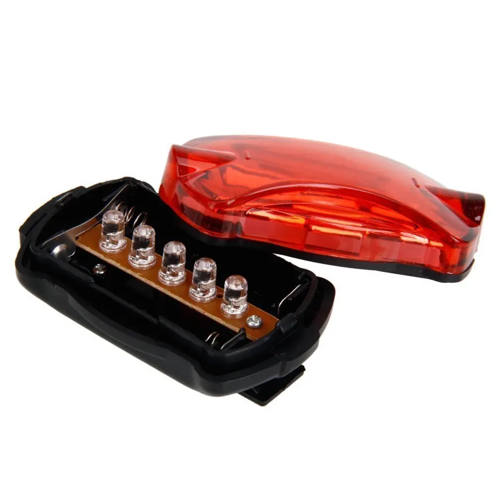 Factory direct sales waterproof led bicycle tail light night riding rear light with battery power supply bicycle light