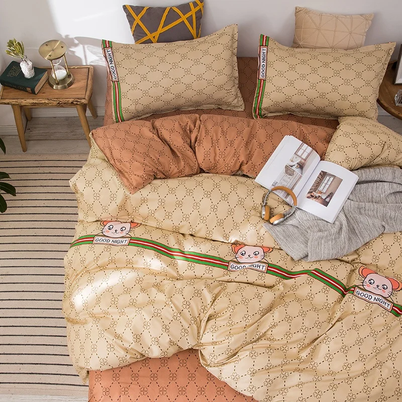 Chinese Factory Shrink-resistant Luxury Kids Bedding Lovely Cute Mouse Bedding Set Duvet Cover