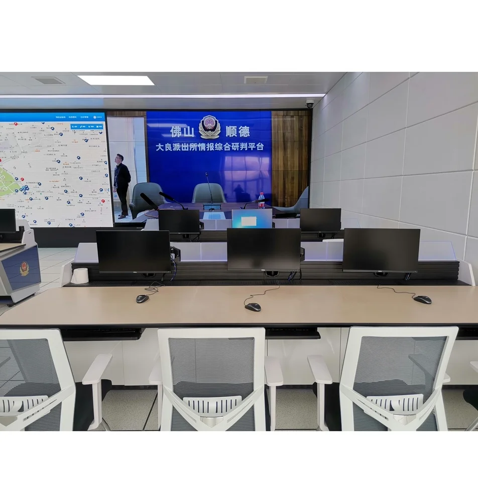 Integrator Systems Security and Traffic Management Custom Project Control Room Command Center Console Furniture