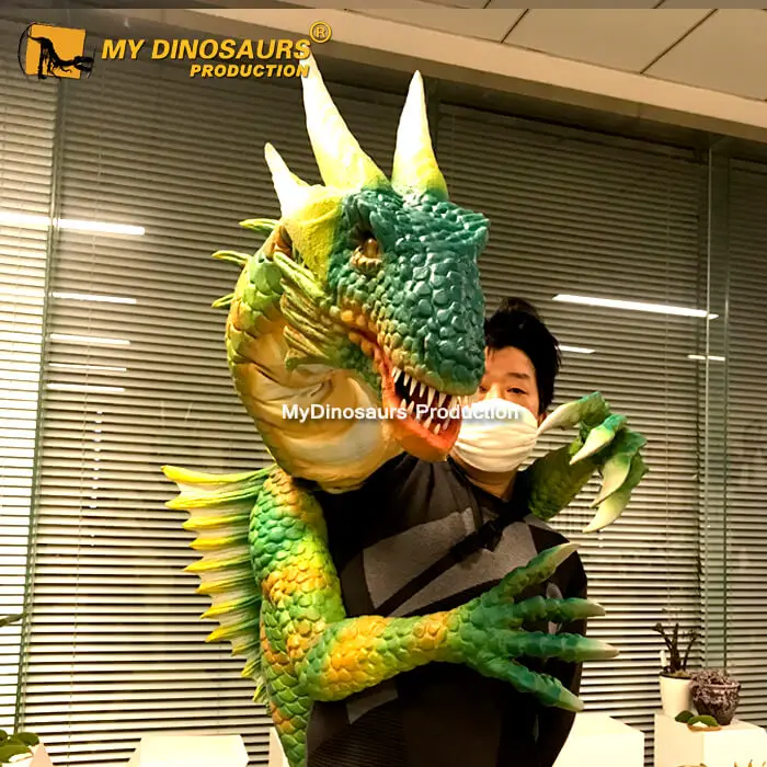 MY Dino DCA395 Animatronic Dragon Shoulder Puppet Hand Puppet