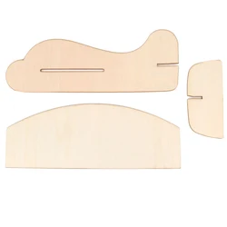 Blank Wooden Planes Kindergarten Painting Graffiti Materials Kids Educational DIY Toys White Blank Mould DIY Puzzle Airplane