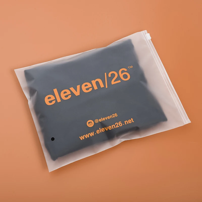 Custom Small Package Design Frosted Pe Zip Lock Bags Poly Plastic Zipper Bag For Clothing Packaging