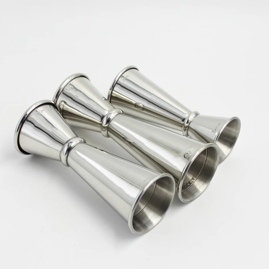 Wholesale 30/60ml Double Side Cocktail Jigger Bar Tools Accessories Stainless Steel With Measuring