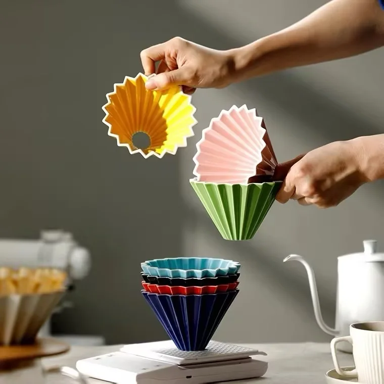 ceramic coffee filter cup cone shaped coffee drip filter