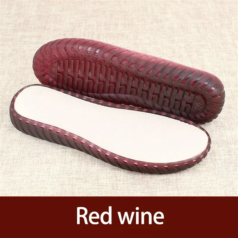 Rubber Soles Autumn Winter Hooks Soles Transparent Crystal Shoes Protector Non-slip Tendon Bottom Hand-knitted Slippers Sandals