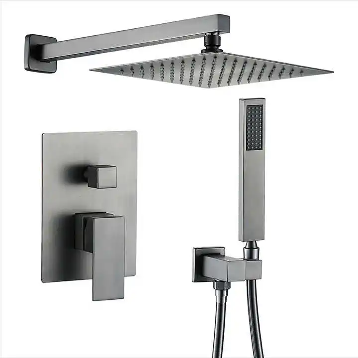 ANQI Christmas promotion luxury shower mixer bathroom bath & shower faucets shower set