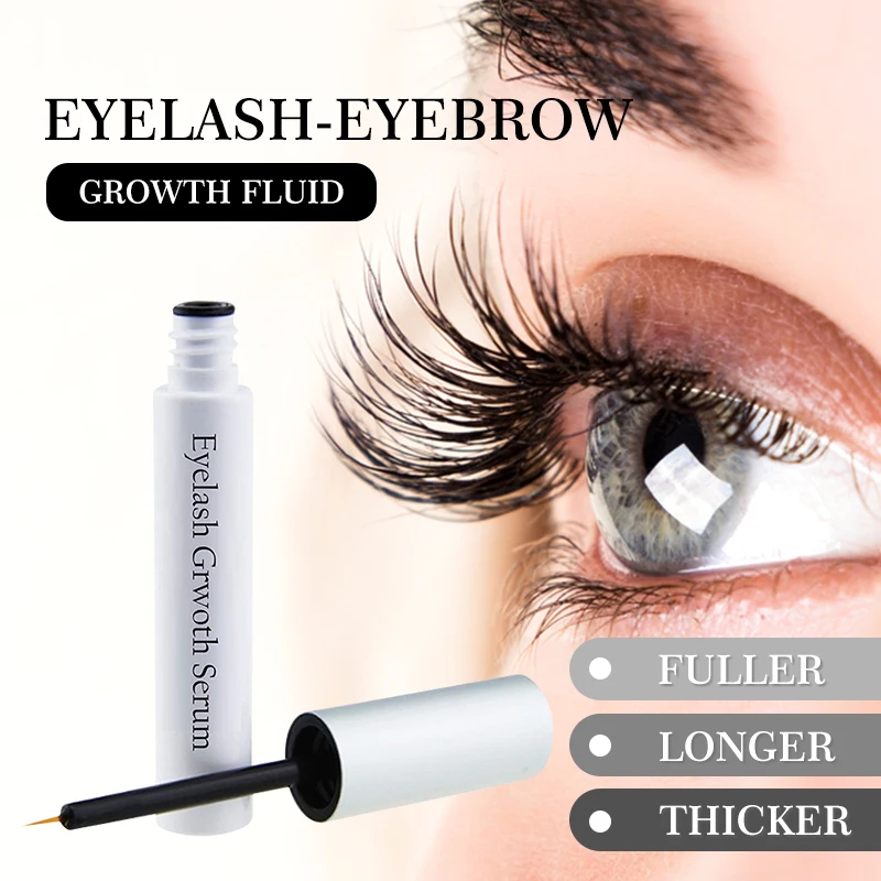 OEM Private Label Eyelashes Liquid Natural Eye Lash Growth Serum Eyebrow Enhancer Growth Eyelash Serum