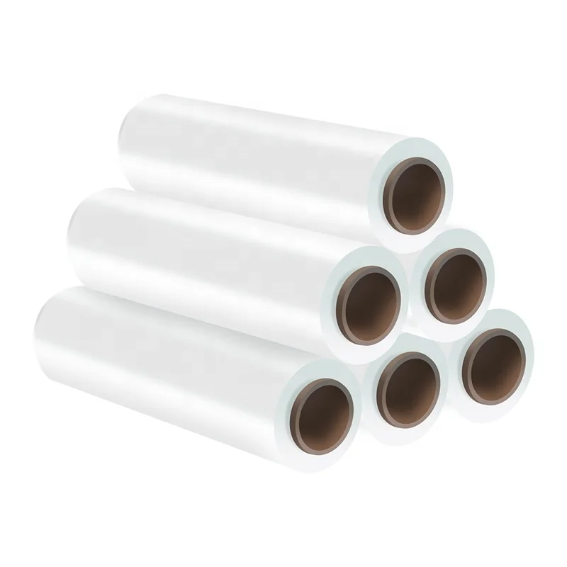 stretch plastic film carton wrapping stretch film 23 micron,300 gm core 2.5 kg