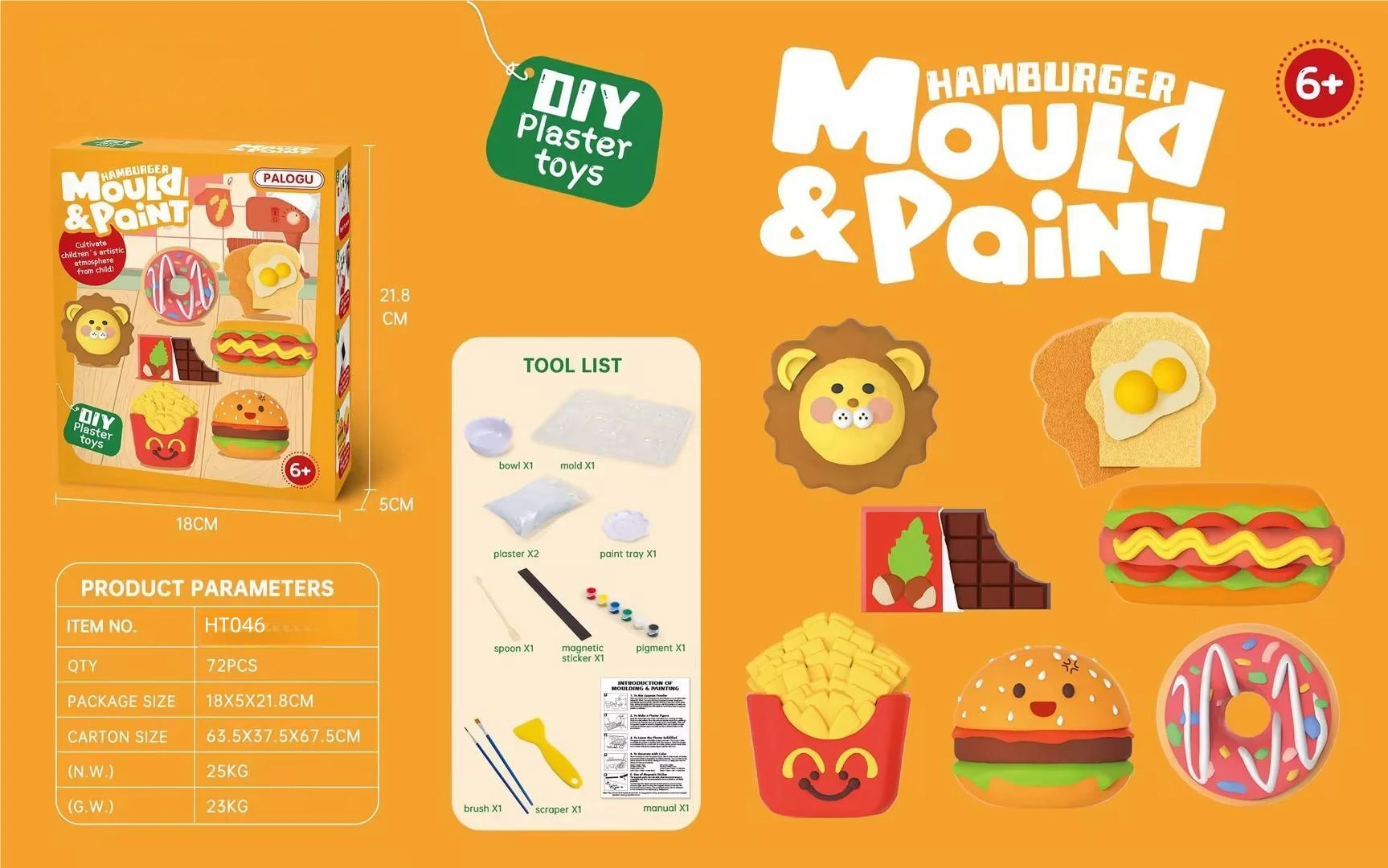 Customised 3D Plaster Molds Color Gypsum Kids Drawing Set Paint Your Own Space Dinosaurs Christmas Crafts Kit Creative Toys Gift