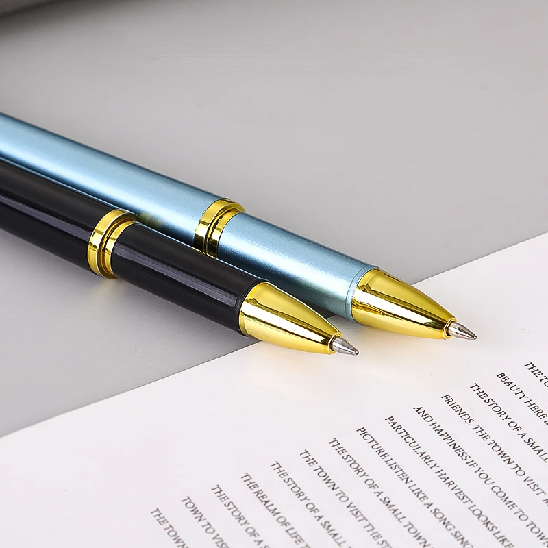 High Quality Business Gift Pen Plastic Material Custom Logo Black Gel Ink Pen With Custom Logo