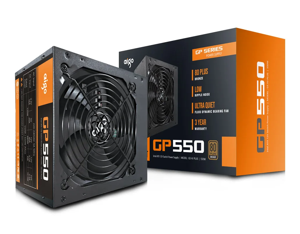 550 Вт ATX 80plus Бронзовый сотовый дизайн круглый разъем Pfc корпус ПК источник