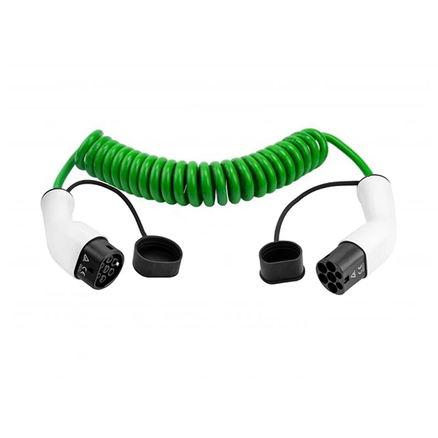 Workers Bee Ev Тип 2 адаптер Электрический штекер спиральный кабель Ev соединитель тип 1 Тип 2 зарядный кабель/j1772