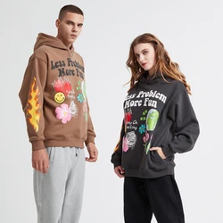 Custom Puff Logo High Quality Heavy Autumn Winter Gym Casual Fashion Drawstring Oversize Pockets Sports Unisex Hoodies