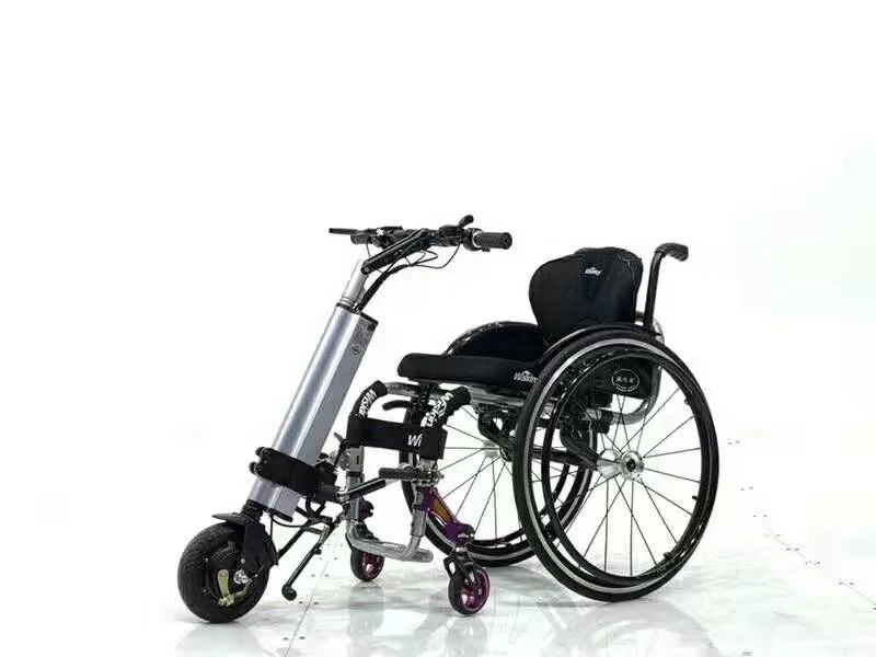 Wisking Q6 Electric Handcycle for Manual Wheelchair Smart Driven with Brushless Motor Wheelchair Trailer Q6 Walker & Rollator