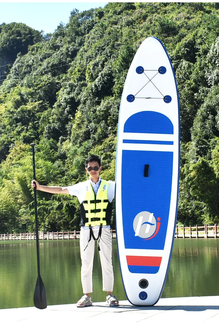 PoeticExist Inflatable Transparent Windsurf Pedal Board Leash Power Rush Wave Jet Paddle Board Inflatable