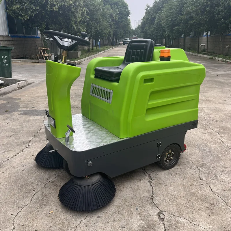 High Efficiency Small Ride-on Wheel Electric Street Sweeper for Wholesale