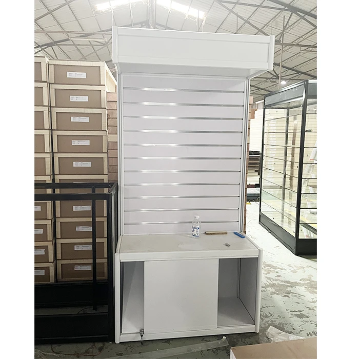 Cellphone Store Interior Decorated Mobile Accessories Display Wall Showcase Cabinet