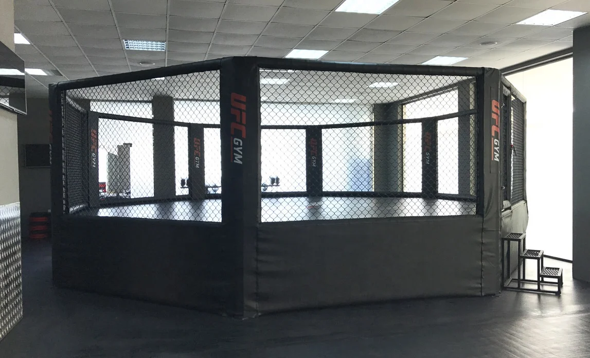 New design hot sale Custom logo competition standard UFC elevated MMA Boxing cages Octagon