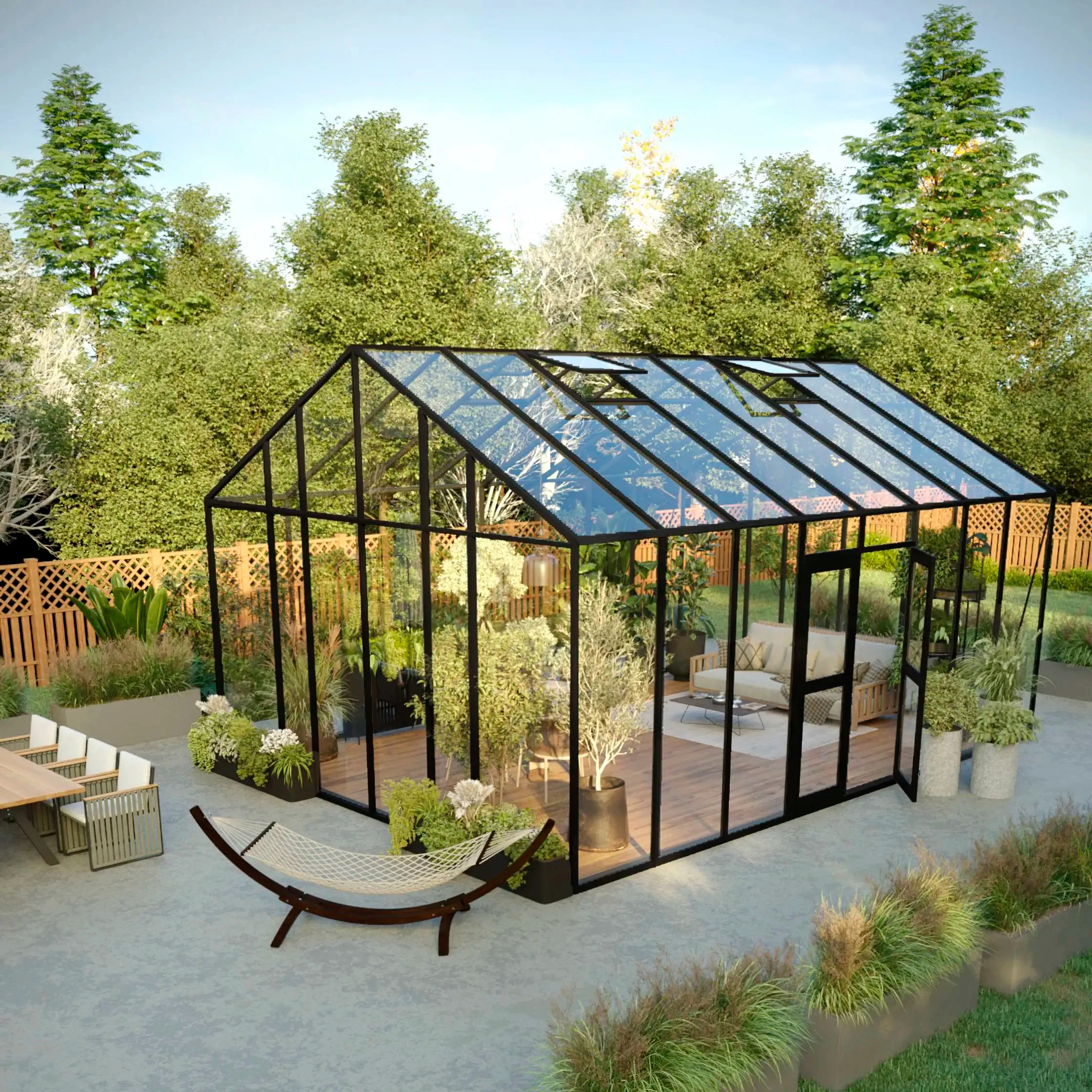 Custom Size Outdoor Garden Low-e Tempered Glass Garden Sunlight Room The Small Sunny Sunshine Glass Room