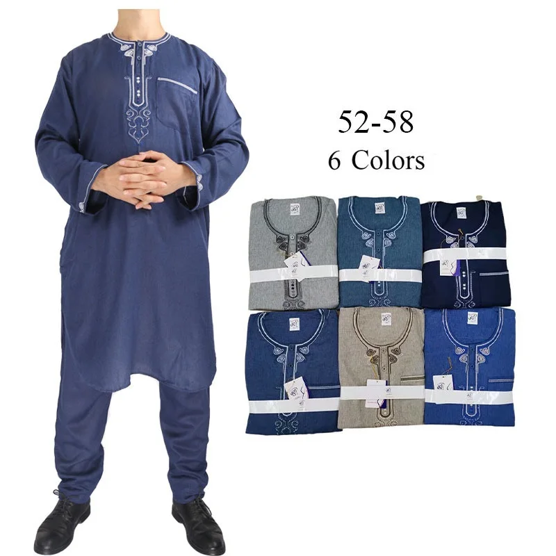Wholesale new sudan muslim abaya thobe mens dress jubah man islamic thobes
