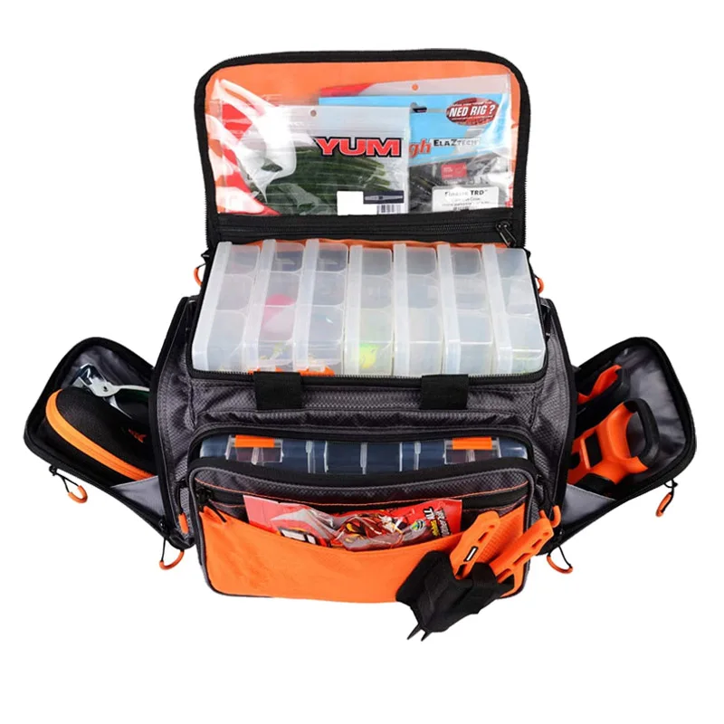 large lures bait packaging fishing bag storage case waterproof camping hiking fly fishing box