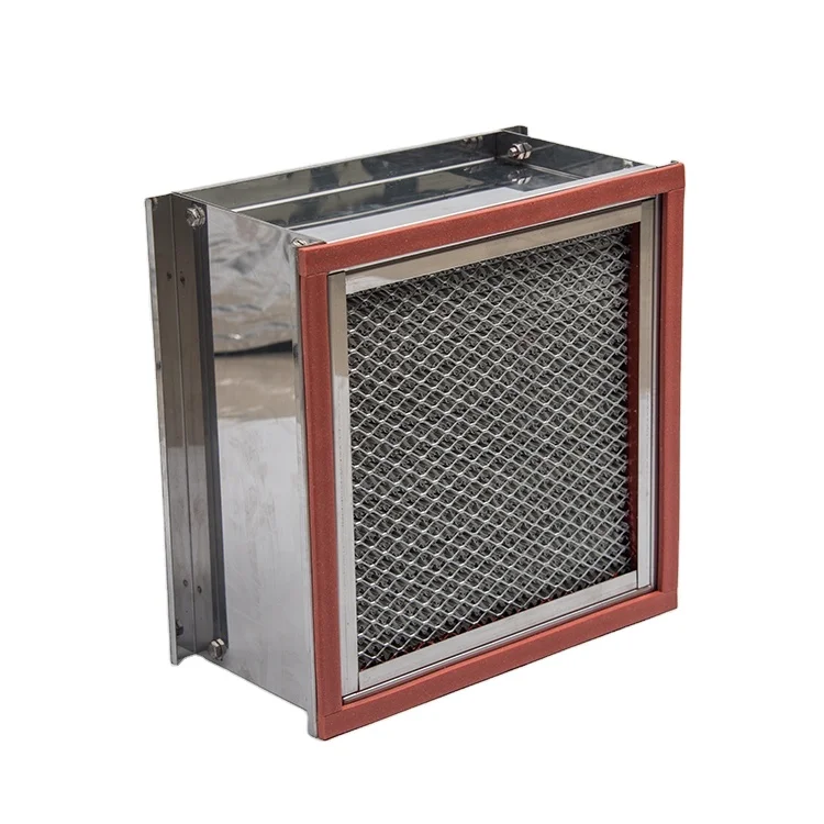 Factory Stainless Steel H14 High Temperature Resistance Hepa Filter with High Strength Stiffeners