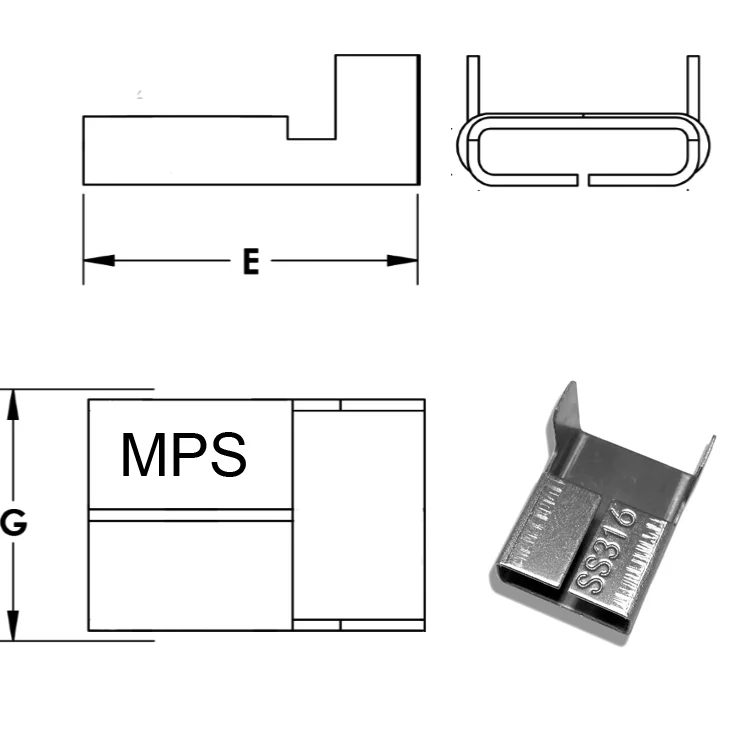Stainless Steel Strapping Band Ss Wing Seal