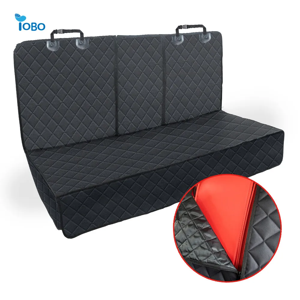 Waterproof oxford Nonslip Durable Soft Pet Back Seat Bench pet Dog Car Seat Covers for Cars Trucks and SUVs