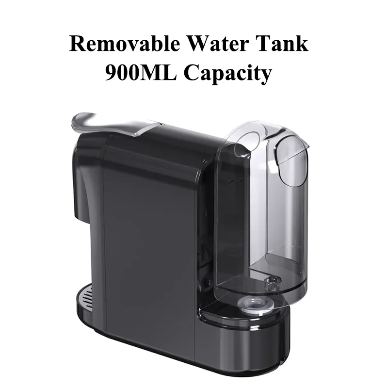 3 in 1 Capsule Coffee Machine, Espresso Coffee Machine with 900ml Water Tank, Fit Ground Coffee & Capsule, Brewing Single Serve