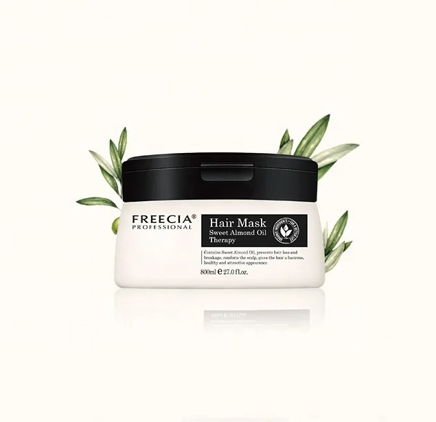 Mascarilla capilar con aceite de almendras Freecia sweet almond oil hair mask