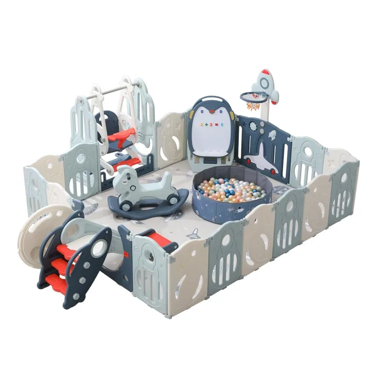 New Design 2021 indoor play fence  Safety plastic baby fence playpens for baby