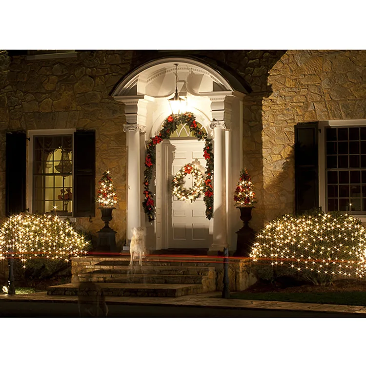 LED Net Mesh Fairy String Decorative Lights Outdoor Honeycomb Net Light 2m x 2m 120 LEDs