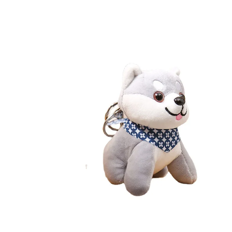 T289 Cartoon Puppy Plush Pendant Chai Dog Doll 10cm Doll Machine Claw Promotional Stationery Store Wholesale