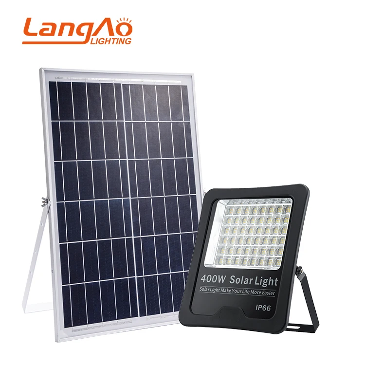 Strong Outdoor Lighting Garden Decor Waterproof IP66 Aluminum 50 100 200 300 400 500 W LED Solar Flood Light
