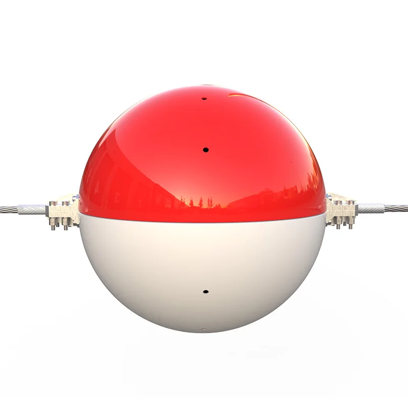 Red and White Aviation Warning Aerial Marker Balls