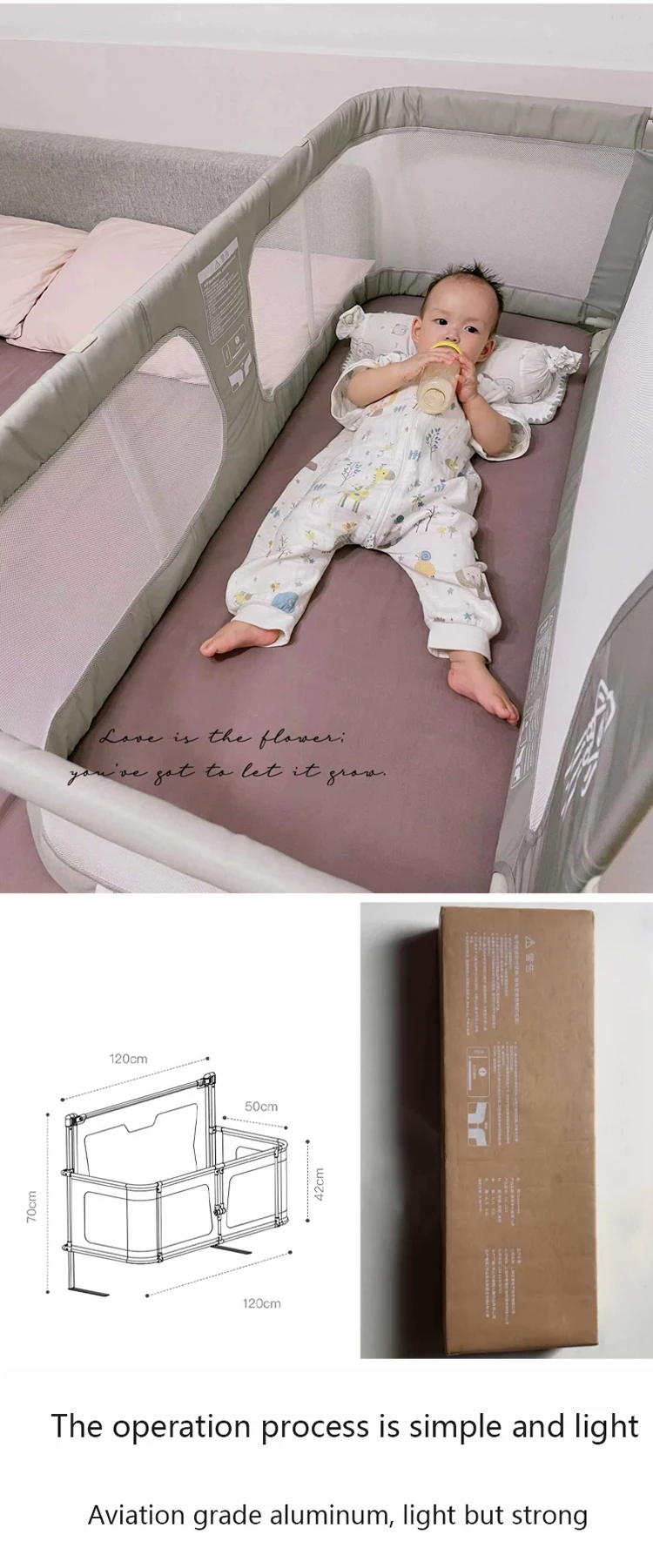 Baby Safety Product Height adjustable bed rail baby guard for toddlers bed guard rails kids bed barriers