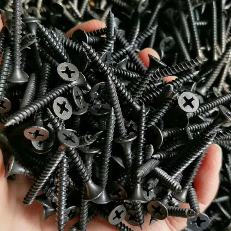 Factory price black phosphated metal parafuso drywall self golpeando los tornillos drywall suppliers for plastic