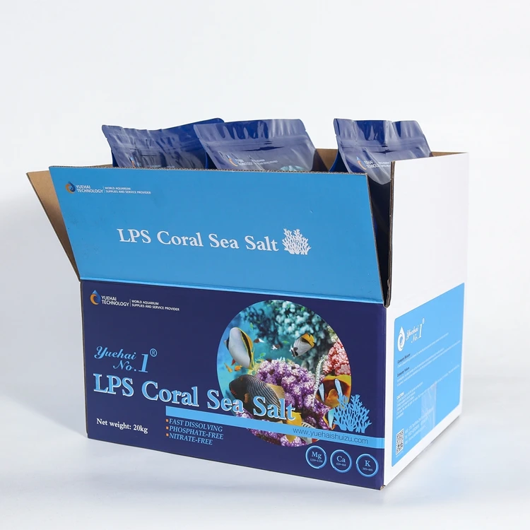 Original TropicMarin High-Calcium Coral LPS Salt Square Plastic Aquarium Ornamental Fish Sea Salt in Box Packaging for Water Use