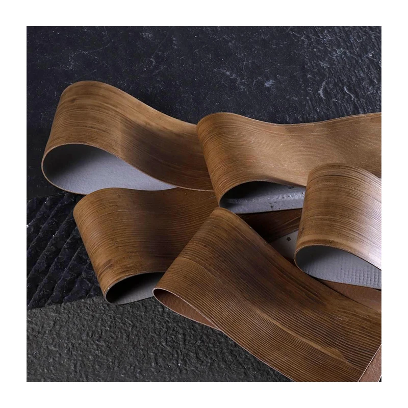 Wood color wood look flexible tiles for interior&exterior wall mcm soft stone fireproof waterproof thin wall cladding tile